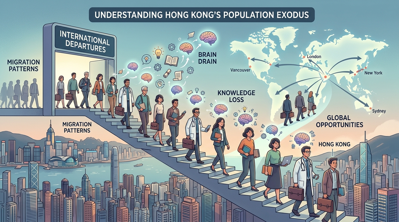 Migration Patterns and Brain Drain: Understanding Hong Kong's Population Exodus - Illustration 1