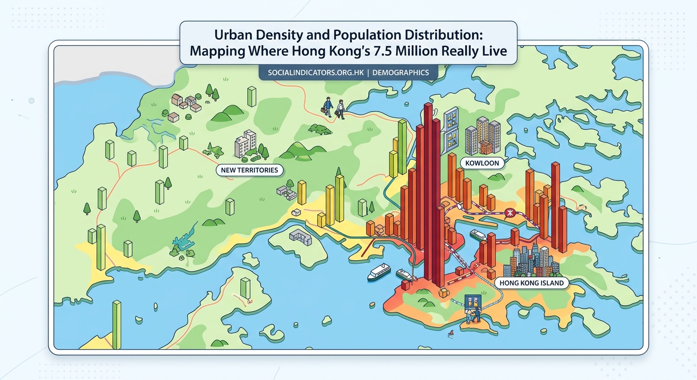 Urban Density and Population Distribution: Mapping Where Hong Kong's 7.5 Million Really Live - Illustration 2